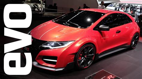 Honda Civic Type R Concept At Geneva 2014 Evo Motor Shows Youtube