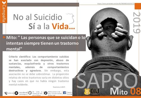 Campaña Contra El Suicidio Mitos Detrás Del Suicidio