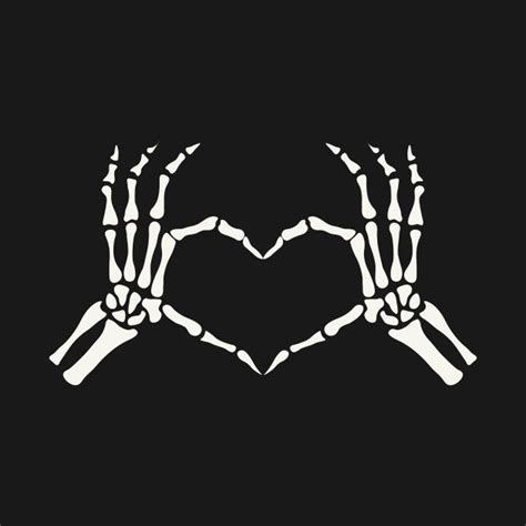 Skeleton Hands Heart Halloween By Charlescheshire Hand Heart Tattoo