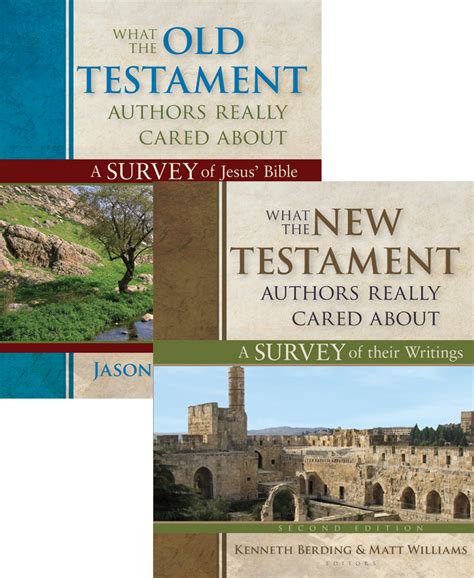 What The Old And New Testament Authors Really Cared About 2 Vols Verbum