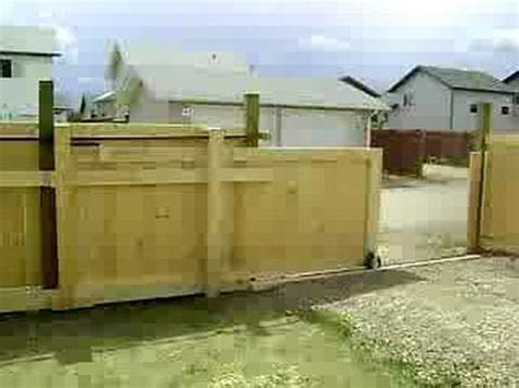 Best manual sliding gate kits diy from rolling gate diy. THE HOMEMADE GATE - YouTube