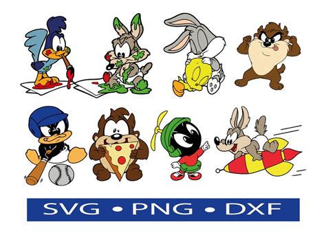 Layered Baby Looney Tunes Bundle Svg Baby Road Runner Baby Etsy