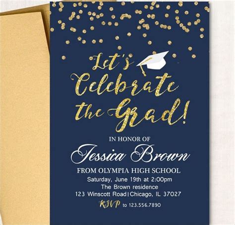 View Invitation For A Graduation Party Background Us Invitation Template