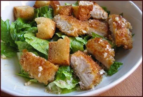 Found the additional caesar dressing to be a little much. Crispy Parmesan Crumbed Chicken Caesar Salad | A Glug of Oil