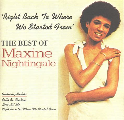 Right Back To Where We Started From The Best Of Maxine Nightingale Amazonca Music