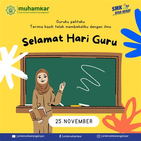 Selamat Hari Guru Smk Muhammadiyah Karanganyar