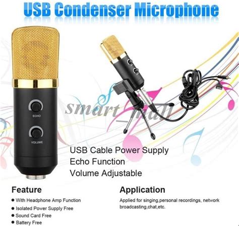 Condenser Microphone Professional Desktop Studio Usb Microphone With