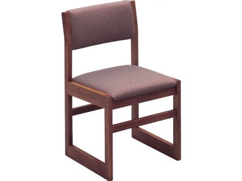 Integra Upholstered Wood Library Chair Angled Back Library Chairs