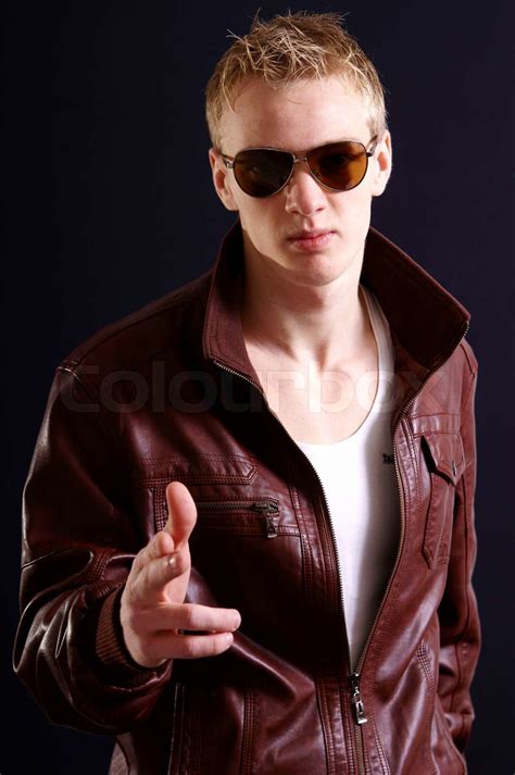 Cool Guy In Glasses Stock Image Colourbox
