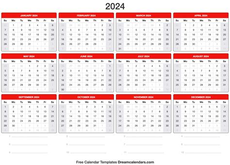 Customizable 2024 Calendar Template For Kids Blank Calendar 2024