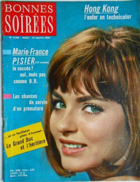 Marie France Pisier Bonnes Soirees Magazine 19 January 1964 Cover Photo France