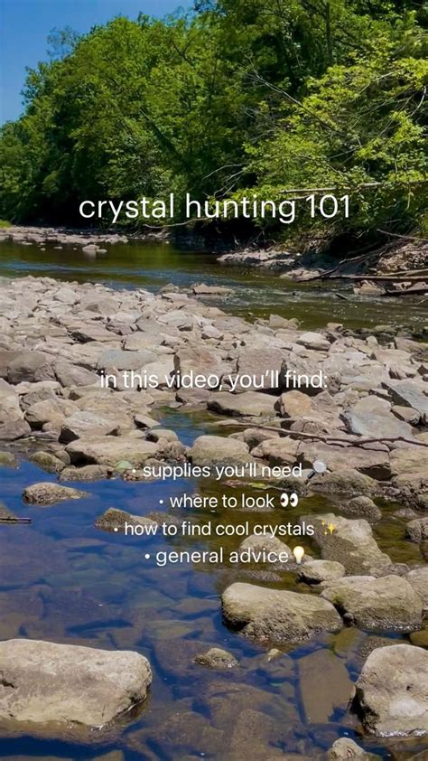 Crystal Hunting 101 • Follow Me For More Content Like This 💙 Crystals Things To Do When Bored