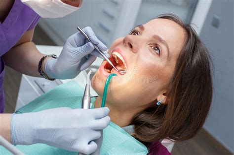 Examination Oral Cavity Or Treatment Teeth Visiting Dental Office