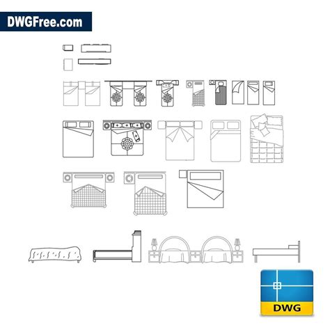 Bedroom Furniture Dwg Download Autocad Blocks Model