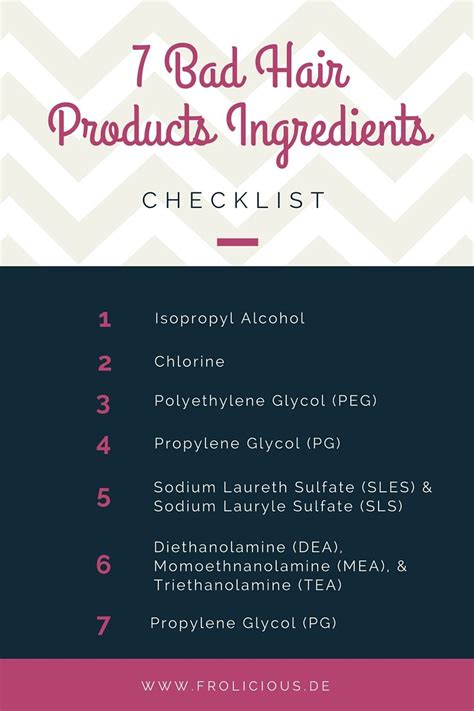 Then you have come to the right place. 7 Bad Hair Product Ingredients You Should Avoid ...