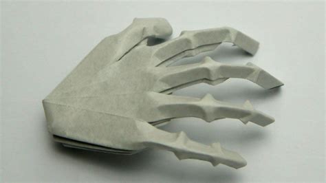 Origami Hand Skeleton Jeremy Shafer Via Youtube Origami Hand