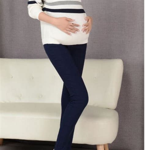 Spring Belly Skinny Maternity Legging In Elastic Cotton Adjustable