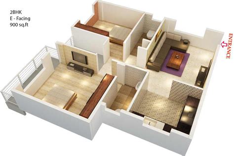 900 Sq Ft 2 Bhk 2t Apartment For Sale In Vibrant Structures Sunrise