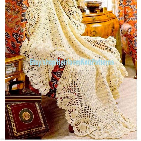 Instant Download Crochet Pdf Pattern 2615 Romantic Afghan With