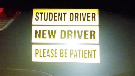Totomo Student Driver New Driver Magnet And Sticker Car Sign Large