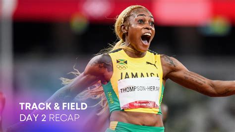 Track And Field Day 2 Thompson Herah Record Leads Jamaican 100m Sweep