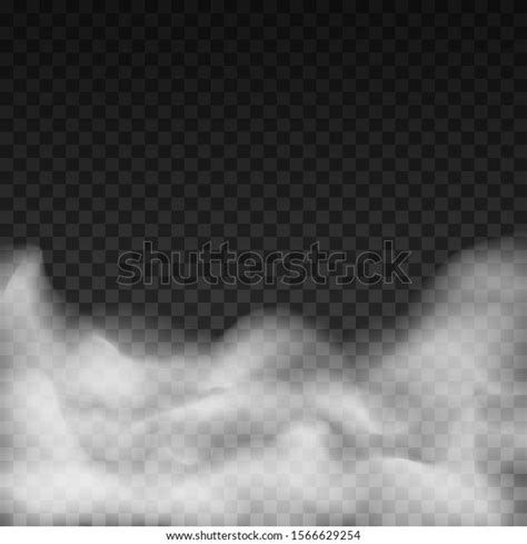 Realistic Fog Smoke On Transparent Background Stock Vector Royalty