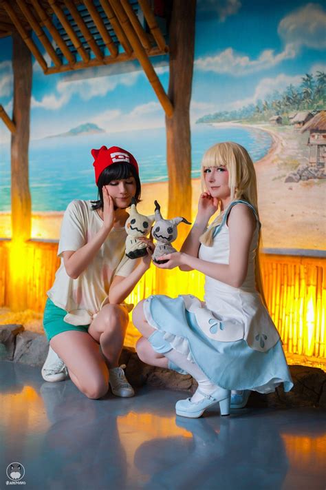 moon and lillie cosplay r pokemon