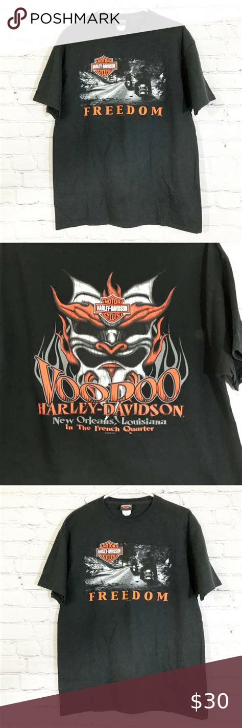 Harley Davidson Freedom New Orleans Voodoo Tee Harley Davidson Tee
