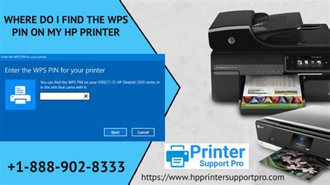 Where Do I Find The Wps Pin On My Hp Printer 1 855 233 2220