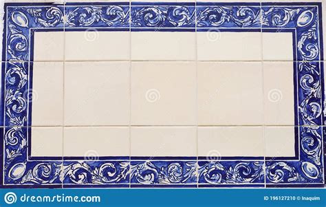 Blue Tile Plaque In Wall Stock Photo Image Of Street 196127210