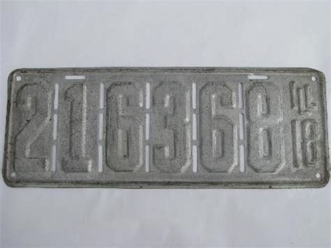 Illinois Antique Plates & History Of Illinois Car License ...
