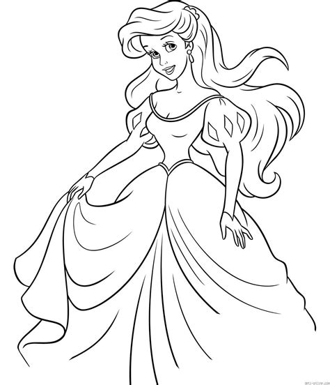 Ariel from the little mermaid. Ariel the Little Mermaid coloring pages for girls to print ...