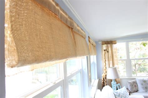 Diy Burlap Roman Shades Checking In With Chelsea