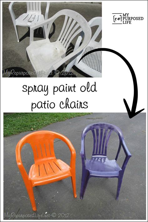 Spray Paint Plastic Chairs