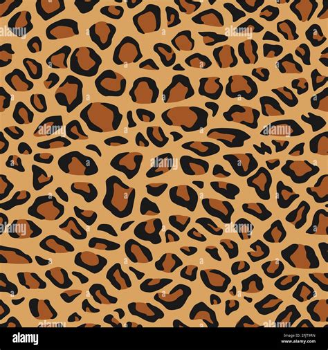 Leopard Spots Seamless Pattern Cheetah Background Animal Skins Print