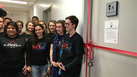 Lennoxvilles Champlain College Inaugurates 1st Gender Neutral Washroom