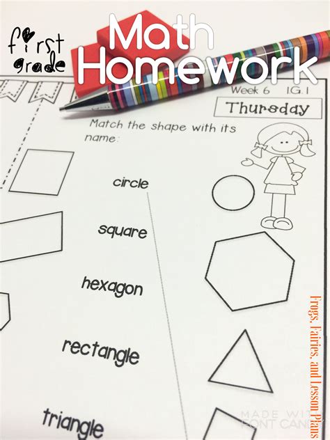 1st Grade Weekly Math Homework Spiral Review Activities And Morning