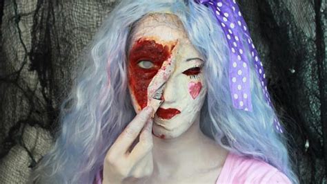 Creepy Doll Halloween Makeup Tutorial Youtube