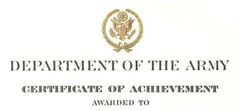 Military Award Certificates Templates Tutoreorg Master Of Documents