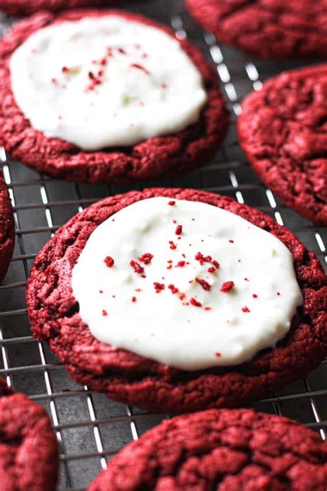It's an ermine, or cooked flour frosting. The best and easy chewy red velvet cookies from cake mix ...