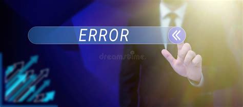 Text Showing Inspiration Error Concept Meaning Mistake Condition Of Being Wrong In Conduct
