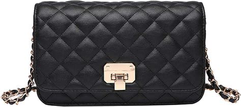 Womens Quilted Crossbody Small Bag Clutch Single Shoulder Purse With