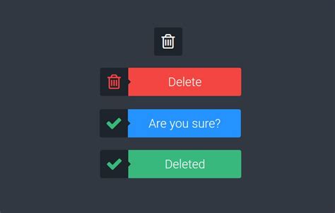 Delete Button Icon Animation Buttons For Website How To Make Buttons