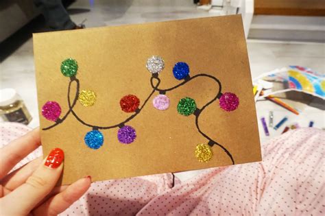 Last Minute Diy Christmas Cards The Girl With The Big Hair