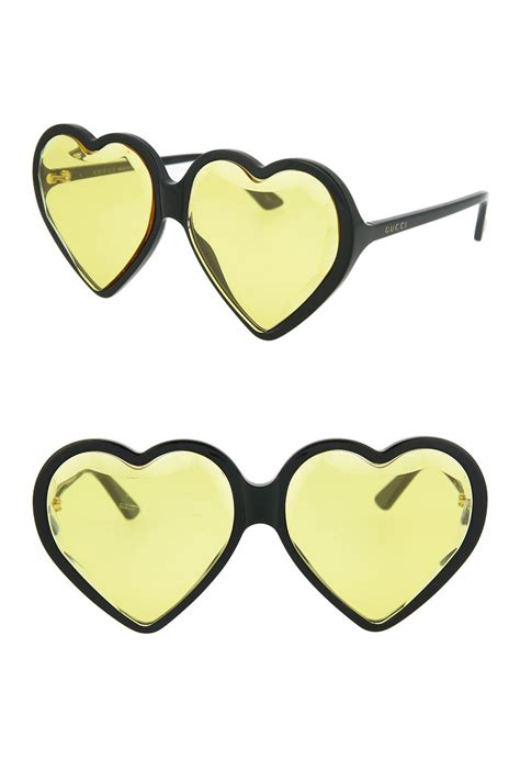 gucci irregular 60mm heart sunglasses nordstrom rack