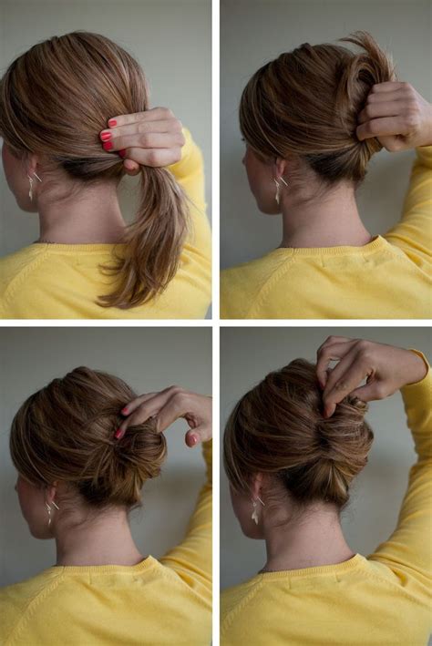 Hairstyle How To Easy French Roll Hair Romance French Twist Hair