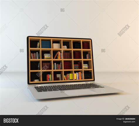 Library Laptop Screen Image And Photo Free Trial Bigstock