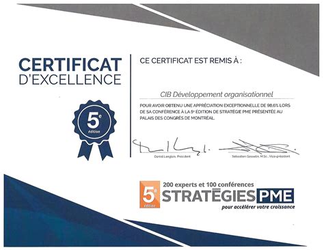 La déclaration de changement d'adresse carte grise est obligatoire en cas de déménagement. Certificat d'excellence - Stratégies PME 5e édition - CIB