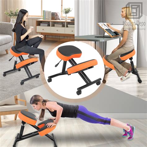 Knee Stool Rolling Posture Desks Chairs Ergonomic Kneeling Chairs