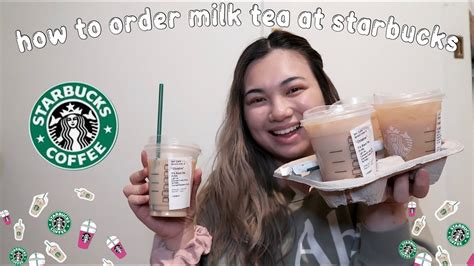 How To Order Milk Tea At Starbucks Starbucks Milk Tea Taste Test Christine N Youtube